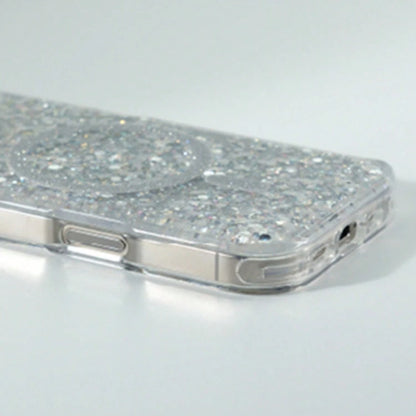 OroBelle Bling Glitter Compatible With IPhone Case Shiny Sparkle Cover Support MagSafe & Wireless Compatible With IPhone 17 16 15 14 13 12 Pro Max Air