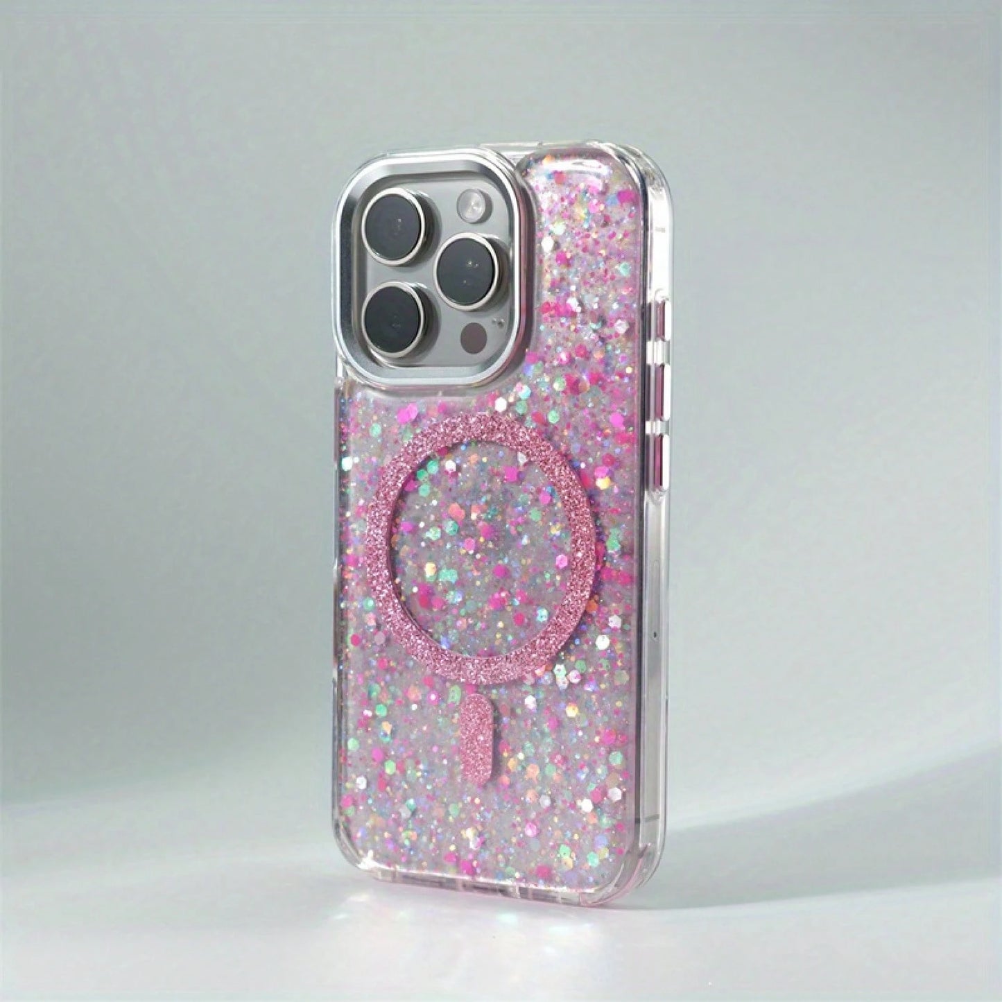 OroBelle Bling Glitter Compatible With IPhone Case Shiny Sparkle Cover Support MagSafe & Wireless Compatible With IPhone 17 16 15 14 13 12 Pro Max Air