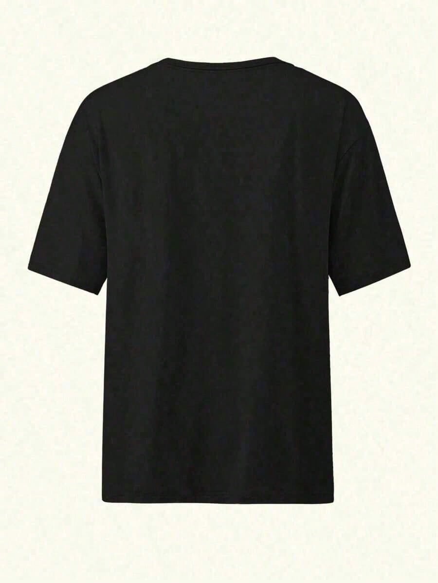 Overstimulated Graphic Oversized Loose Fit Women Short Sleeve Casual Tee Anti-Wrinkle Cotton T High Quality
