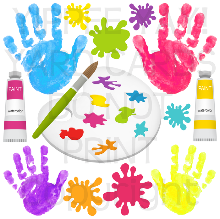 Paint and Art Supplies Half Sheet Misc. (Must Purchase 2 Half sheets - You Can Mix & Match)
