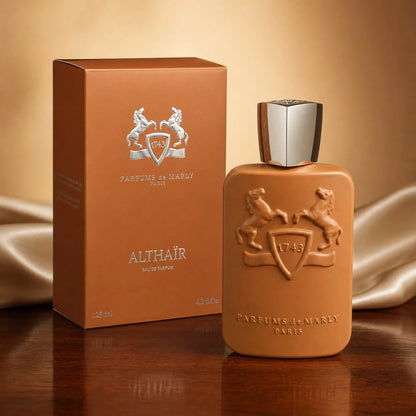 ParfumsDeMarly Althair Eau De Parfum 125ml/4.2oz, Long Lasting Perfume Cologne, Warm Woody Amber Scent For Daily Wear, Evening, Travel And Gift