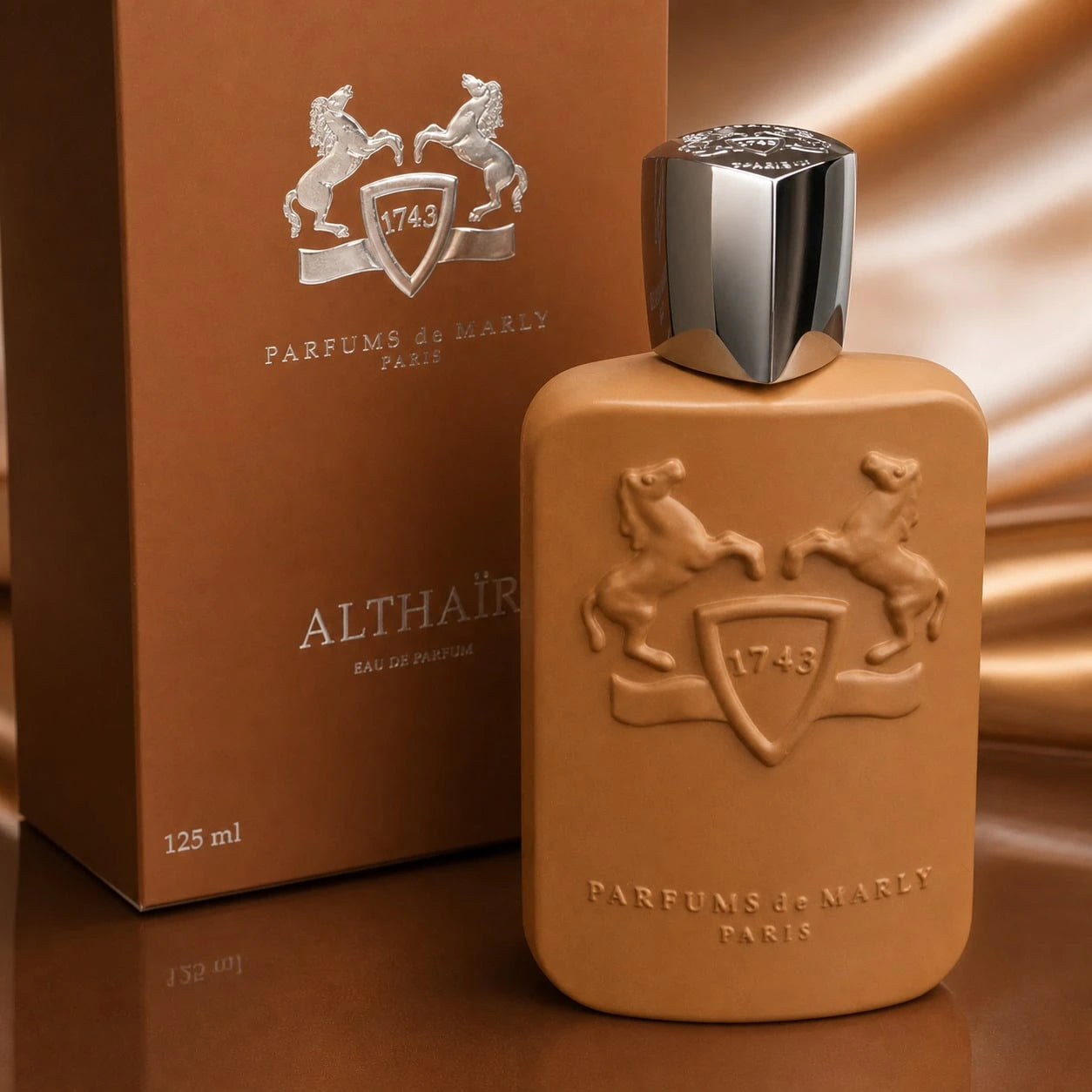 ParfumsDeMarly Althair Eau De Parfum 125ml/4.2oz, Long Lasting Perfume Cologne, Warm Woody Amber Scent For Daily Wear, Evening, Travel And Gift
