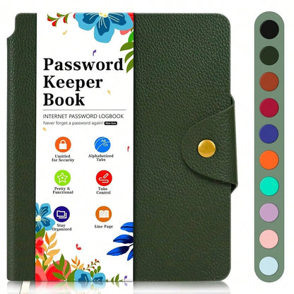 Password Keeper With Alphabetical Tabs, Internet Password Organizer For Contacts, Websitesm Special Days And Notes – 6'' X5.1'', Orange