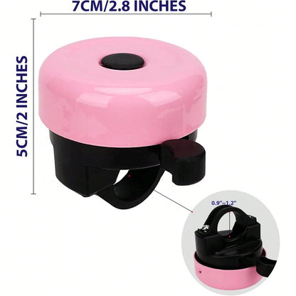 Pastel Color Bicycle Bell, Retro Metal Ring For Bikes & Scooters