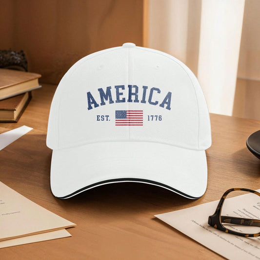 Patriotic American Baseball Cap- Adjustable,, Washable- July 4th, Independence Day, Casual Dad Hat Men & Women
