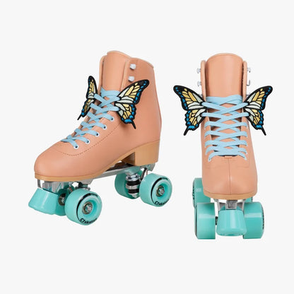 Peachy-Teal DIY Quad Skates