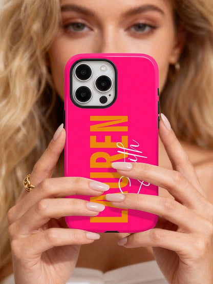 Personalized 3D Colorful Initial Letter Customized Glossy 2-In-1 Filmstrip Phone Case Protective Cover Compatible With Various Phone Models Girly Girl Stuff Customized Phone Case For Women Girls Aesth