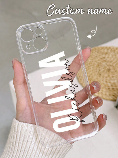 Personalized 3D Colorful Initial Letter Customized Glossy 2-In-1 Filmstrip Phone Case Protective Cover Compatible With Various Phone Models Girly Girl Stuff Customized Phone Case For Women Girls Aesth