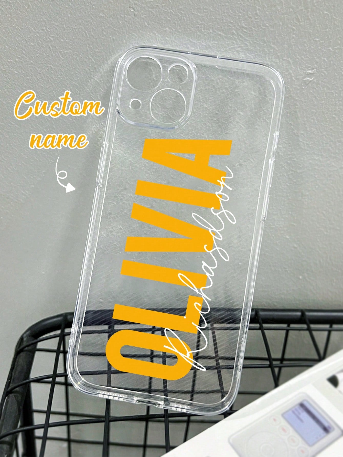 Personalized 3D Colorful Initial Letter Customized Glossy 2-In-1 Filmstrip Phone Case Protective Cover Compatible With Various Phone Models Girly Girl Stuff Customized Phone Case For Women Girls Aesth