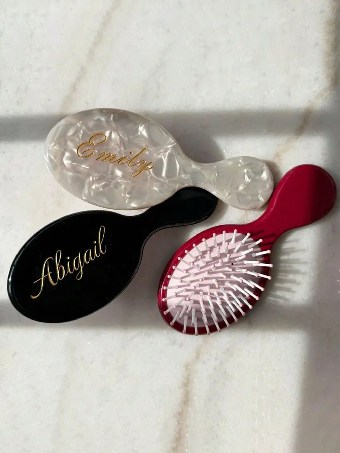 Personalized Name, Customized Mini Hair Brush, Engraved Wallet Comb, Customized Hair Brush, Bridesmaid Gift, Gift For Her,Travel Organizer, Wedding Favor, Birthday Gift, Thoughtful Gift