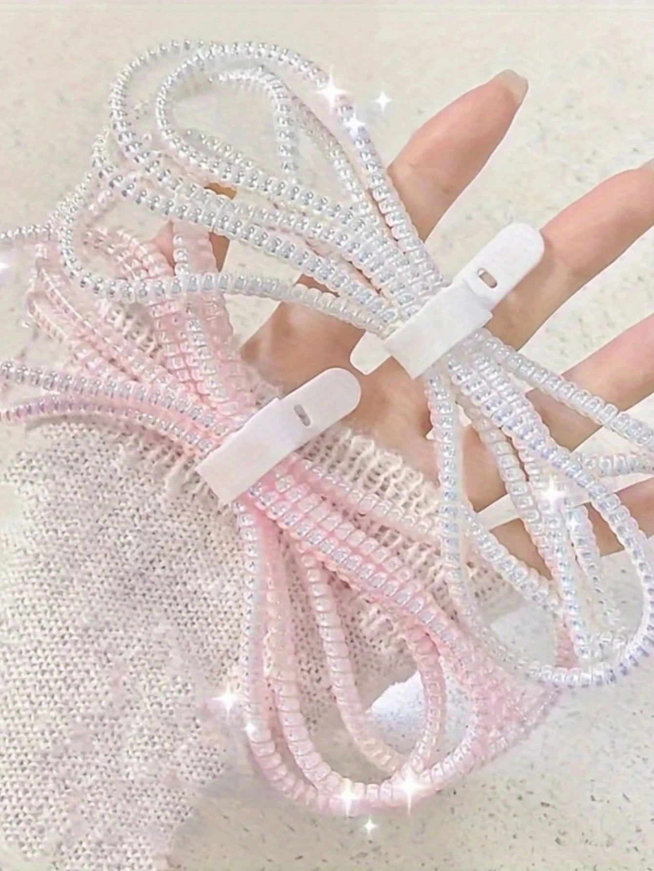 Phone Cable Protector Cord + Cable Tie, Durable Data Cable Protector Charger Protector