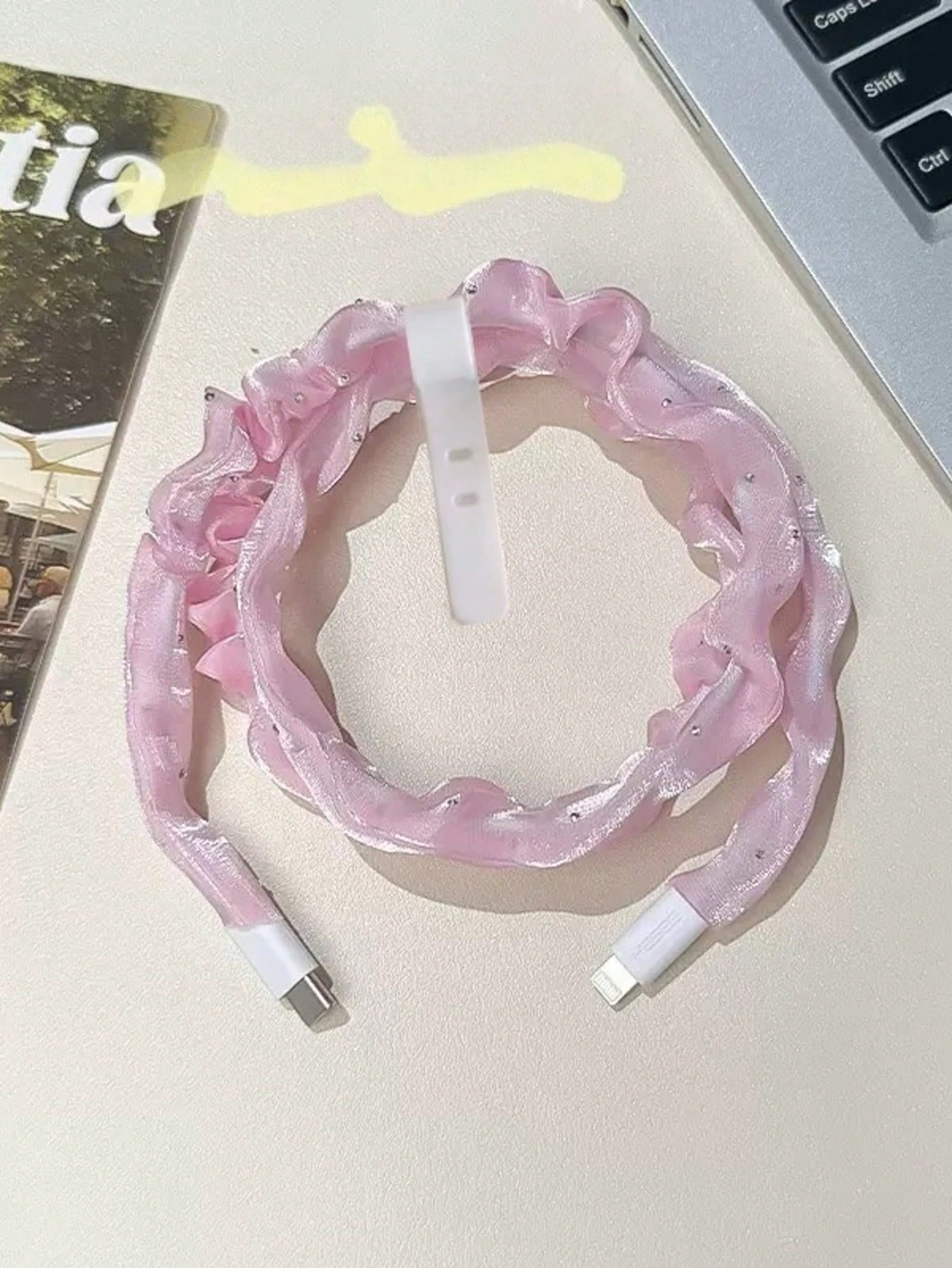 Phone Cable Protector Cord + Cable Tie, Durable Data Cable Protector Charger Protector