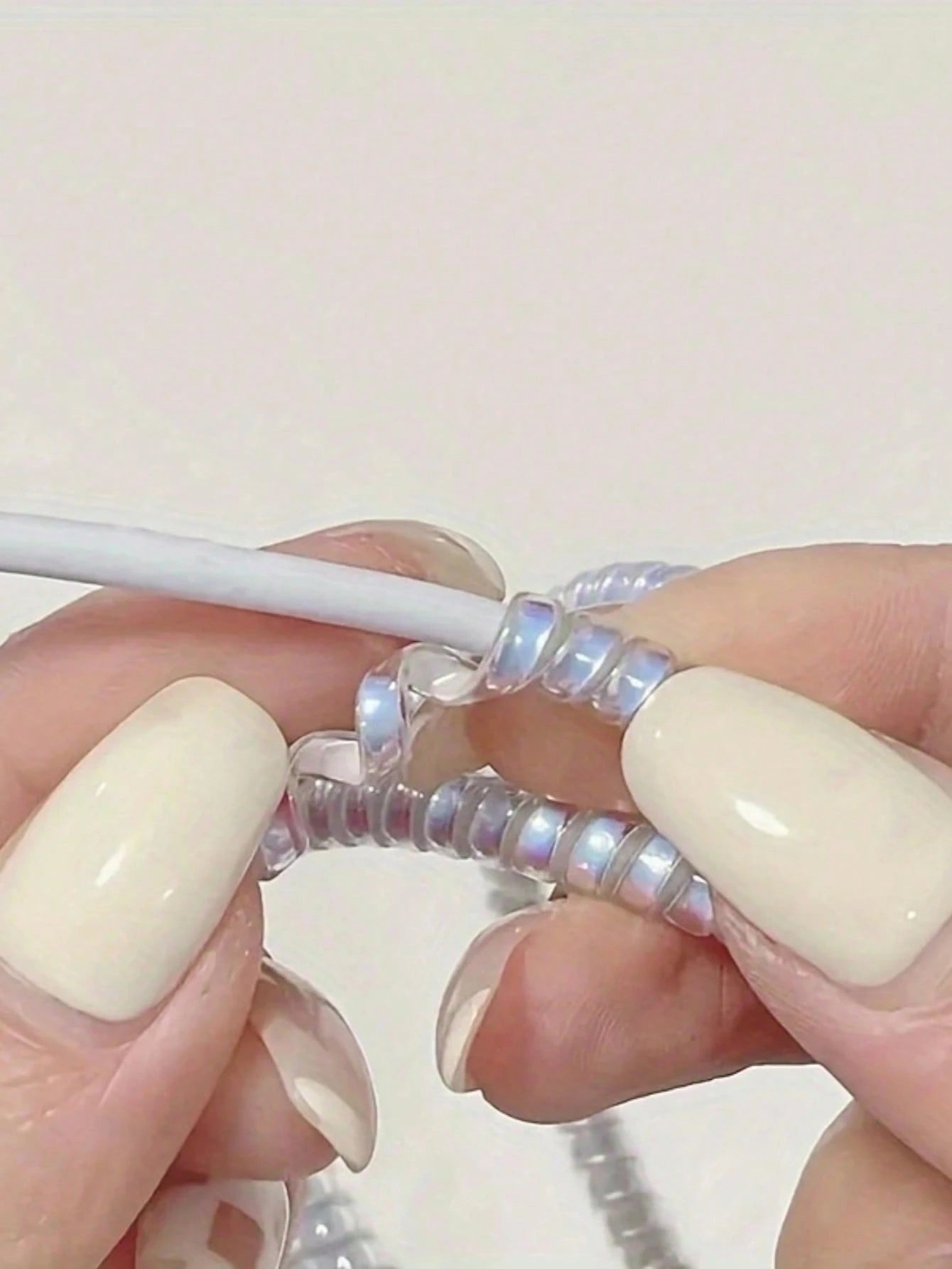 Phone Cable Protector Cord + Cable Tie, Durable Data Cable Protector Charger Protector