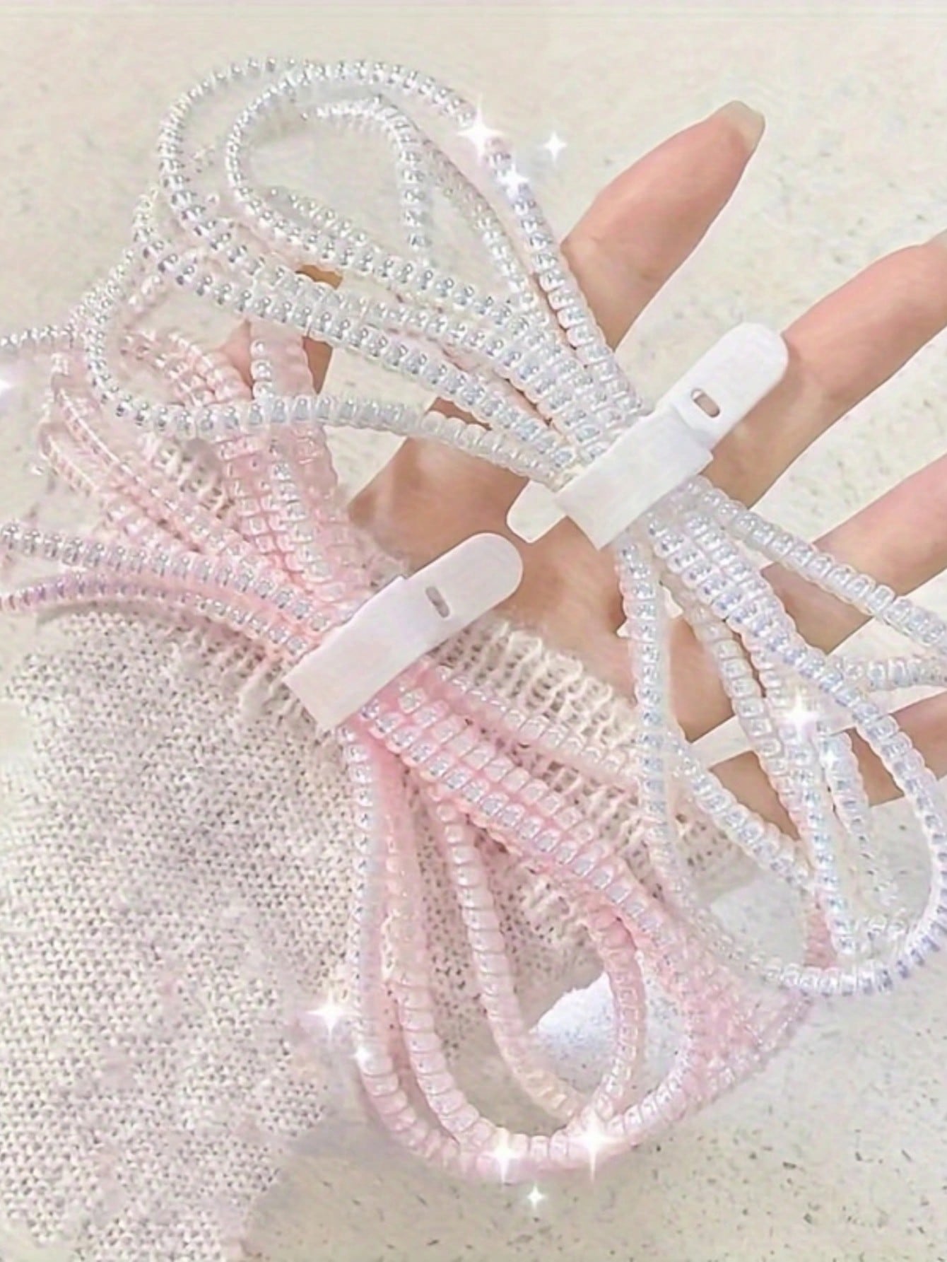 Phone Cable Protector Cord + Cable Tie, Durable Data Cable Protector Charger Protector