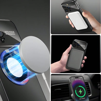 Phone Case- A New High-End Titanium Magnetic Wireless Charging Case Designed For Iphone 17,16,15,14,13,12 Pro/Pro Max/Air/Plus & For Galaxy A15,A16,A26,A35,A36,A55,S22,S23,S24,S25,S26 Ultra It Featur