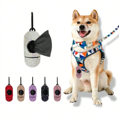 Pill-Shaped Pet Waste Bag Dispenser, Dog Poop Bag Holder, Portable Dog Walking Waste Bag Dispenser