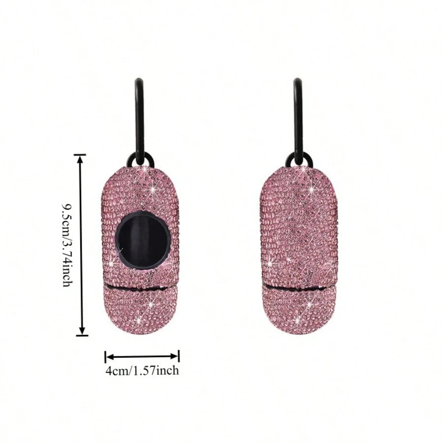 Pill-Shaped Pet Waste Bag Dispenser, Dog Poop Bag Holder, Portable Dog Walking Waste Bag Dispenser