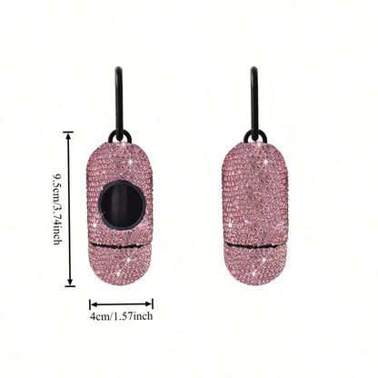 Pill-Shaped Pet Waste Bag Dispenser, Dog Poop Bag Holder, Portable Dog Walking Waste Bag Dispenser
