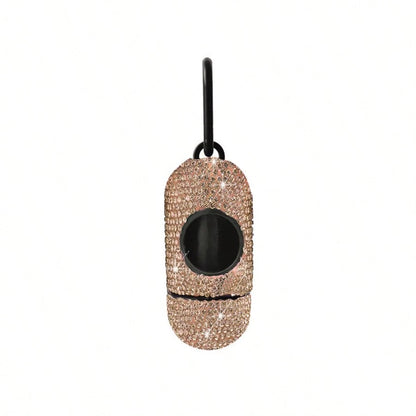 Pill-Shaped Pet Waste Bag Dispenser, Dog Poop Bag Holder, Portable Dog Walking Waste Bag Dispenser