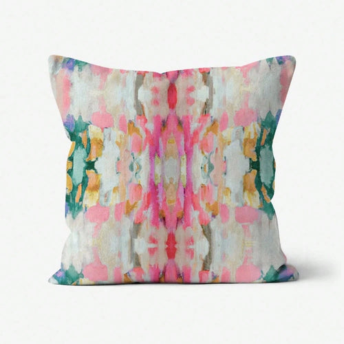 [Pillow Cover] Quick S1Hip LaY1La Vibrant Palette Knife Impasto Art TH1Row Pillow B1Ohemian DE1cor, Colorful Abstract Print..1PC Pillow Cover, You Can Lean Against It When You're Relaxing On The Sofa