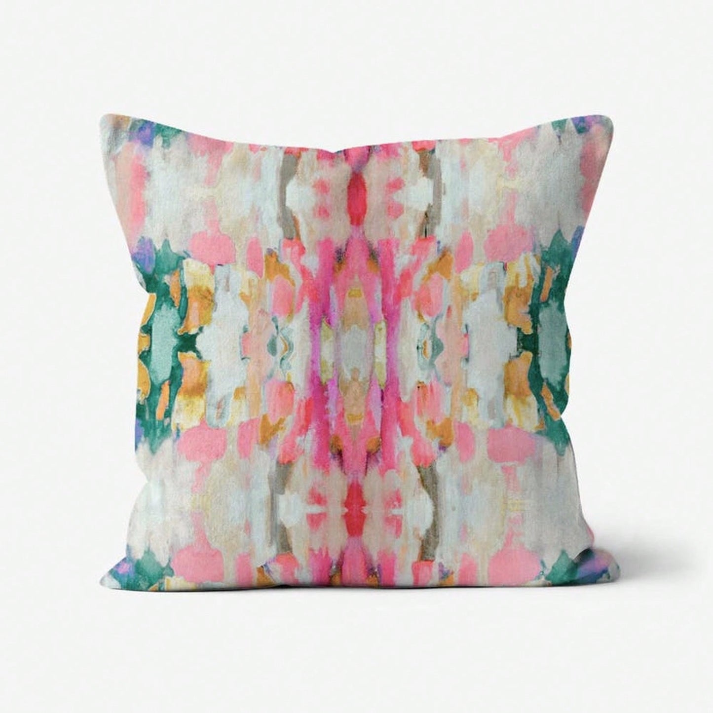 [Pillow Cover] Quick S1Hip LaY1La Vibrant Palette Knife Impasto Art TH1Row Pillow B1Ohemian DE1cor, Colorful Abstract Print..1PC Pillow Cover, You Can Lean Against It When You're Relaxing On The Sofa