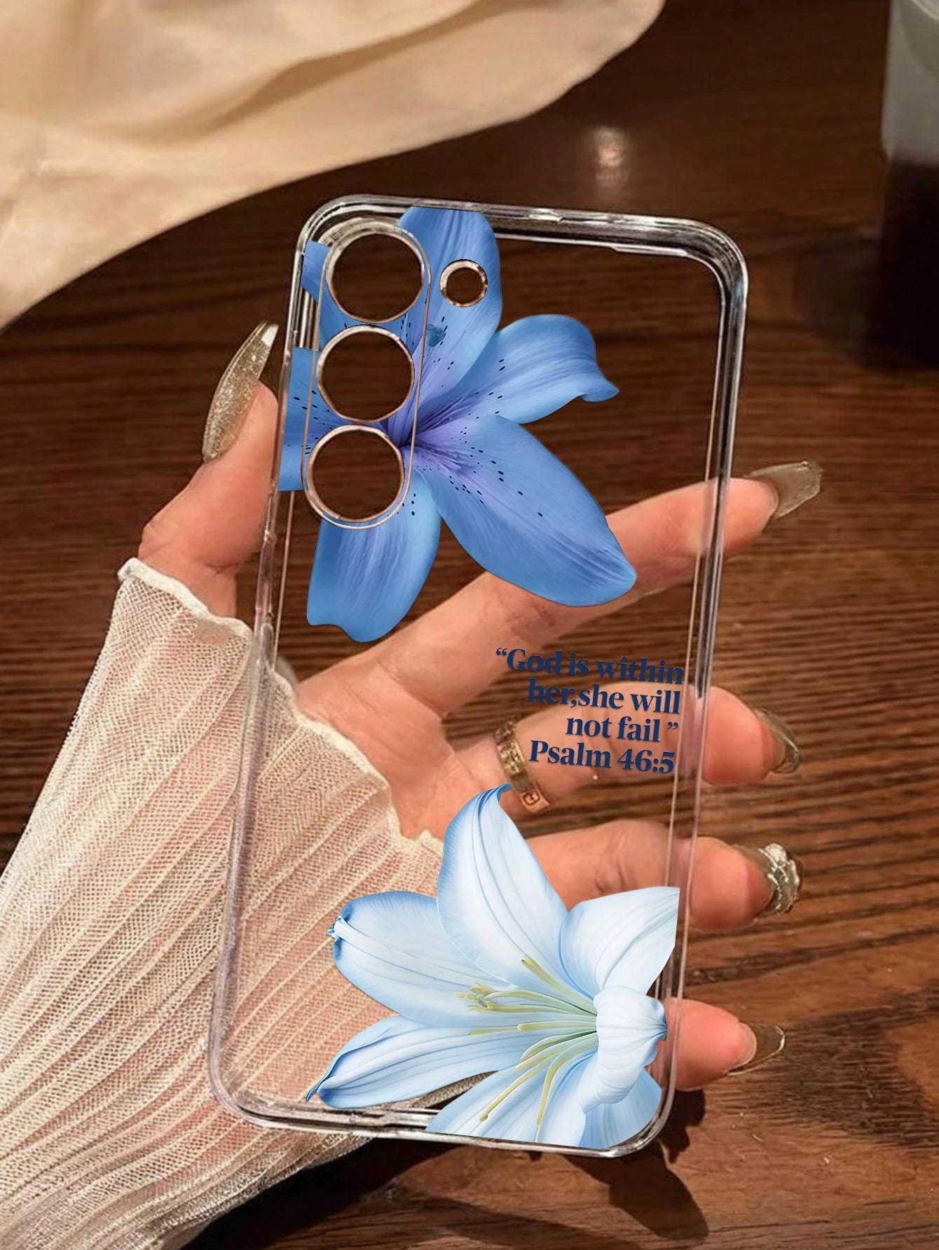 Pink Floral Fashion Flower 1pc Watercolor Bindweed Soft Phone Case, Compatible With Huawei Honor, Compatible With Redmi, Compatible With Galaxy A04e/12/A13/A14/A34/A50/A52/A53/A54/S21/S22/S23/S24/S25