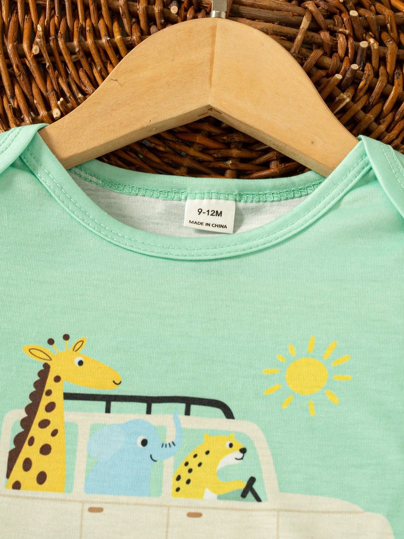 Playful Pals Infant/Toddler Boys' Cute Cartoon Car Print Romper And Shorts Set, Spring/Summer