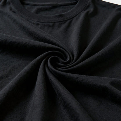 Plus Size Sarcastic Graphic Black Tee Short Sleeve Round Neck Knitted Fabric Top For Party Outfits, Regular Length With Medium Stretch