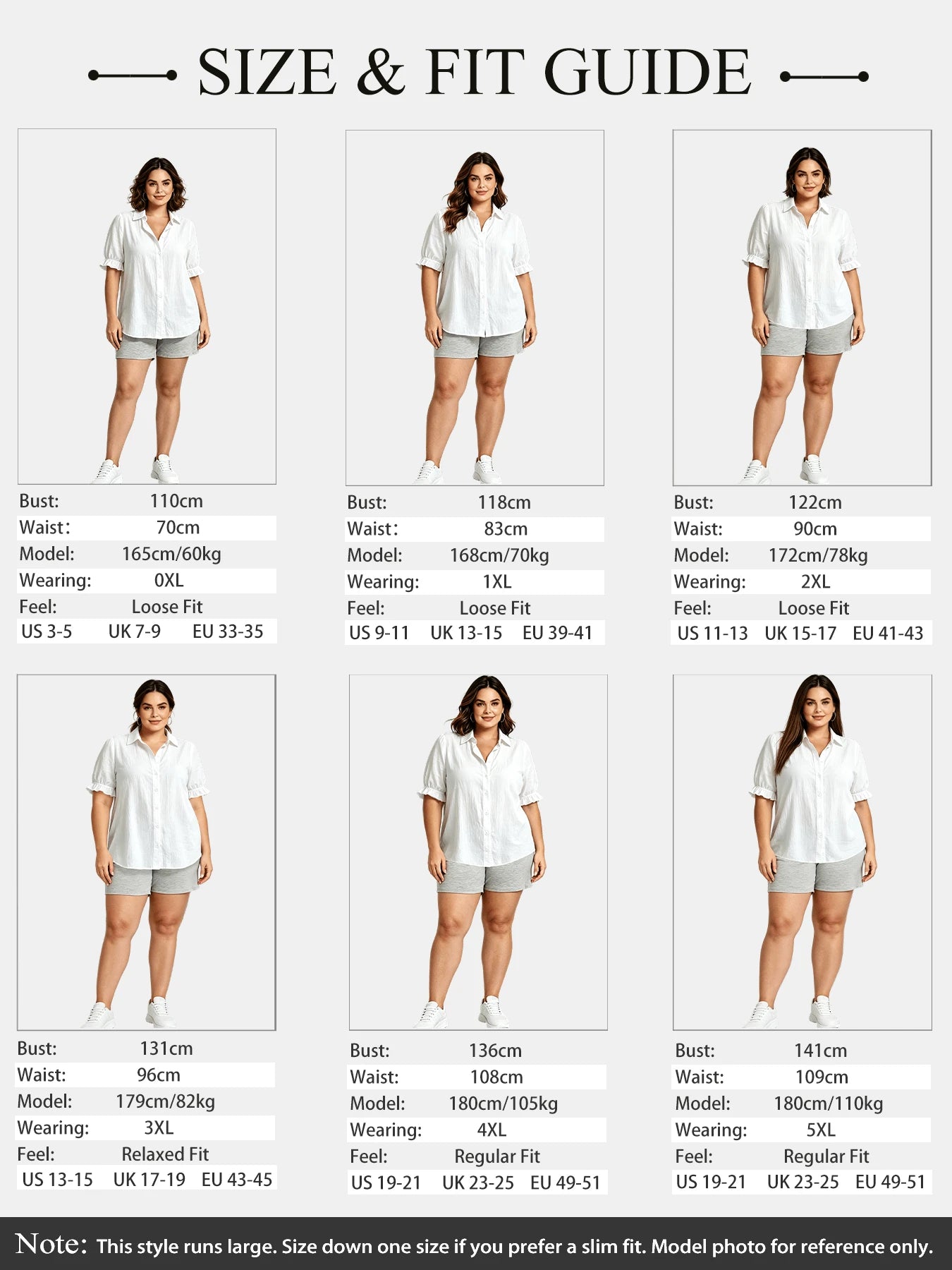 Plus Size White Short Sleeve Shirt With Tie Collar Vacation Summer