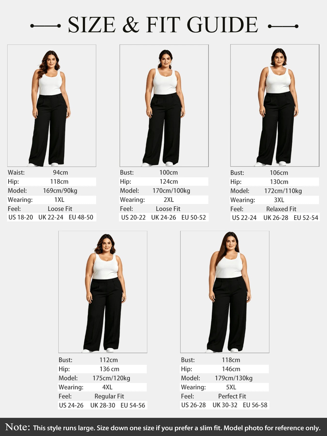 Plus Size Women Solid Color Lapel Loose Casual Pants, Suitable For Spring And Autumn White Fall
