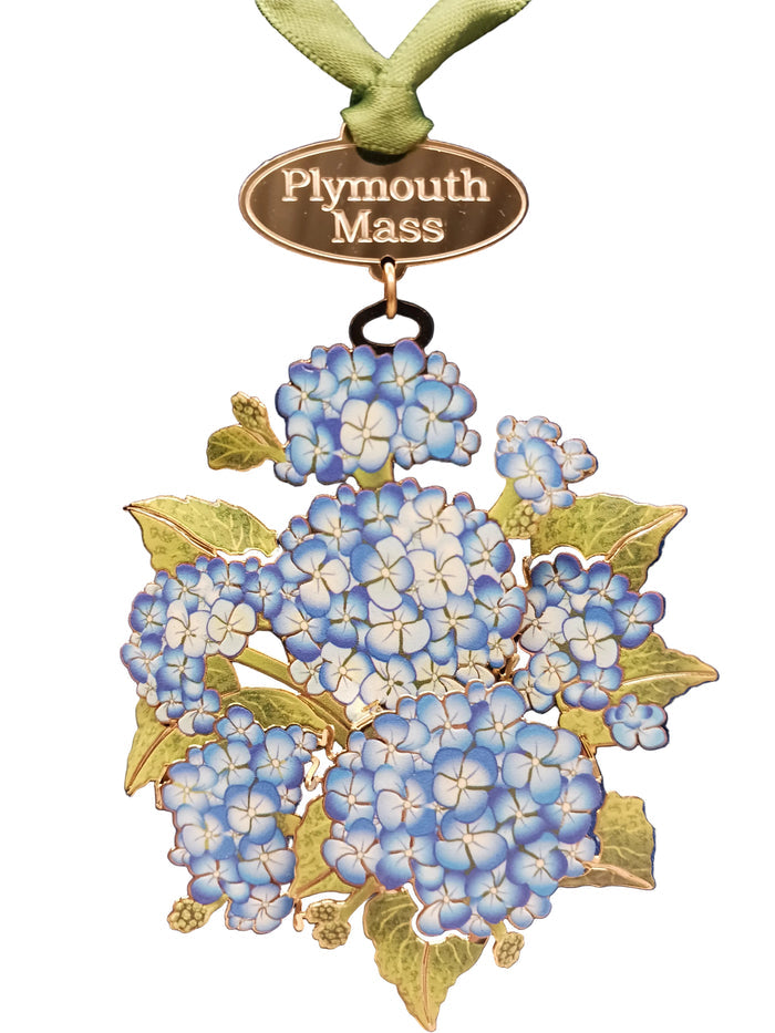 Plymouth, Massachusetts Hydrangea Ornament