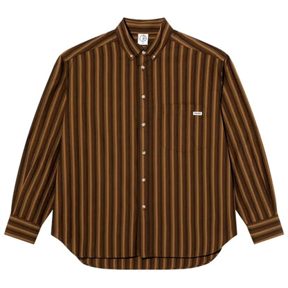 polar ben shirt ls brown stripes