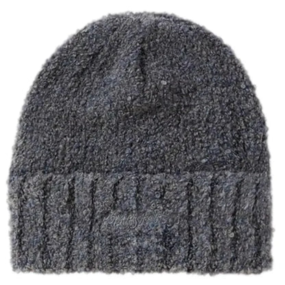 Polar Fluffy Grey Blue Beanie