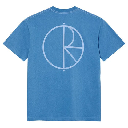 Polar skate contrast tee stroke logo french blue