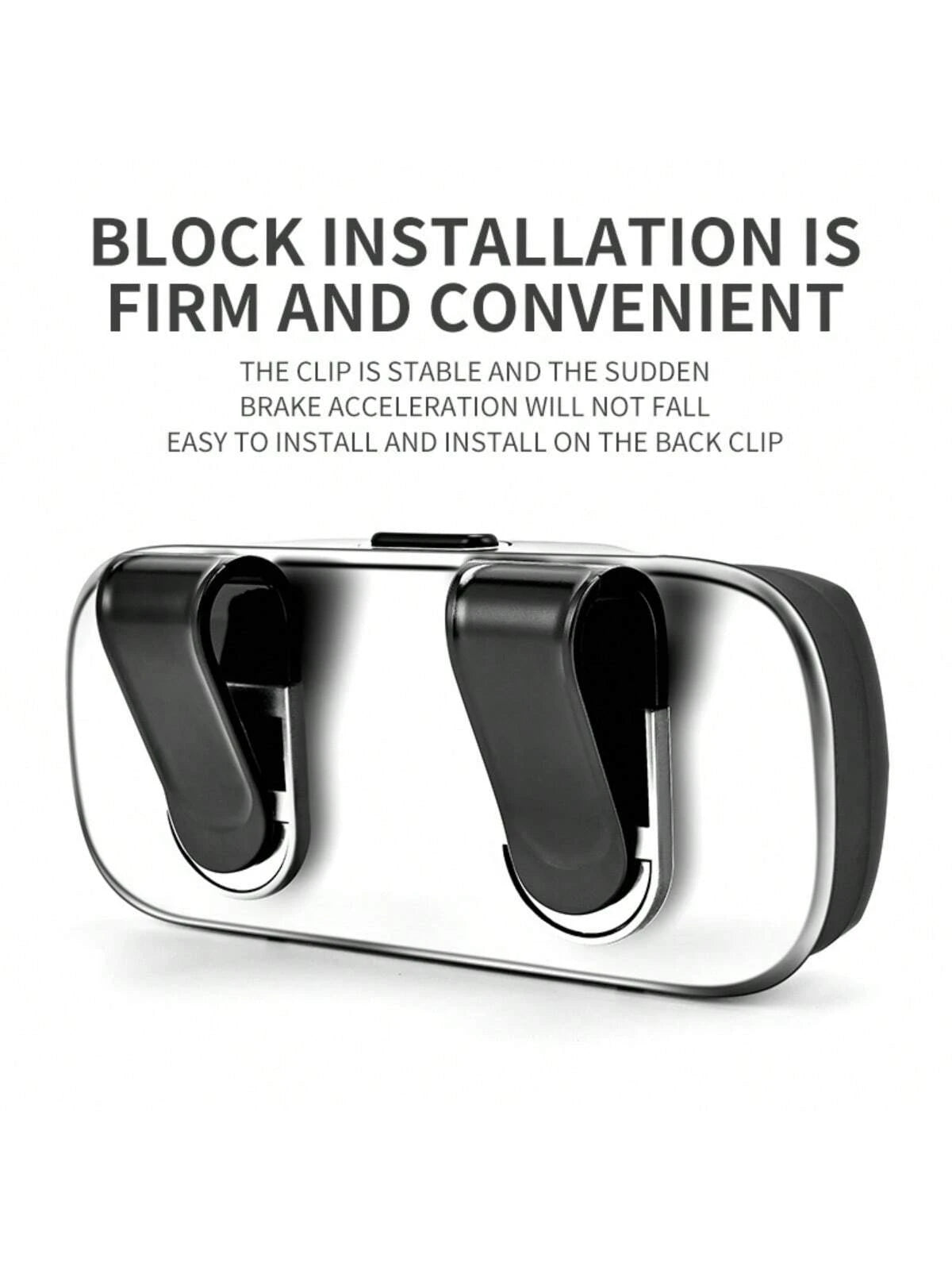 Portable Car Glasses Case, Car Driving Glasses Holder, Sunshade Glasses Box, Black Color