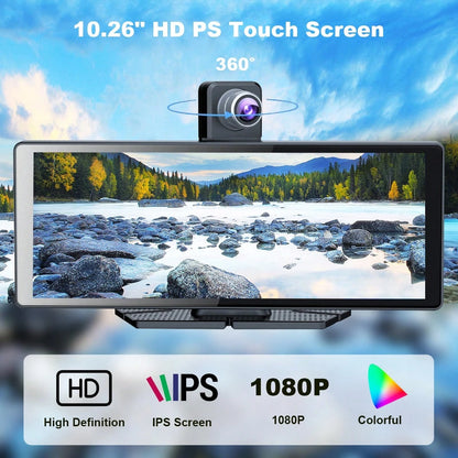 Portable Carplay Screen For Car, 7 Inch IPS Touchscreen Car Stereo Support Wireless Carplay Android Auto Autoradio Support MirrorLink FM AUX
