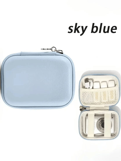 Portable CCD Camera Storage Bag- Zipper Closure, Suitable For Outdoor Photography And Office Use| Travel Camera Bag, Waterproof, Lightweight, Large Capacity, Portable Accessories. Cable Organizer, E