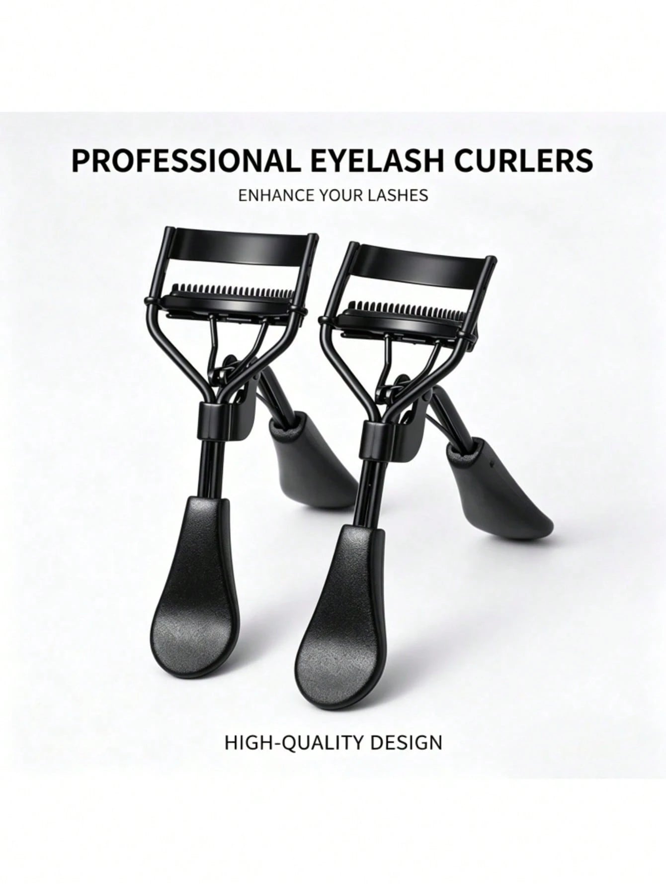 Portable Eyelash Curler, Black Eyelash Curler, Curling And Shaping, Non-Damaging To Lashes, Eyelash Lifting, Big Eyes, Suitable For Daily Makeup Eyelash Curling