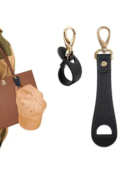Portable Travel Cap Clip, Compact Baseball Cap Clip, Travel Cap Clip, Woven Travel Cap Clip Bag, Suitable For Backpack Travel, Protects Hats From Falling Damage, Travel Outdoor Backpack Clip Organizer
