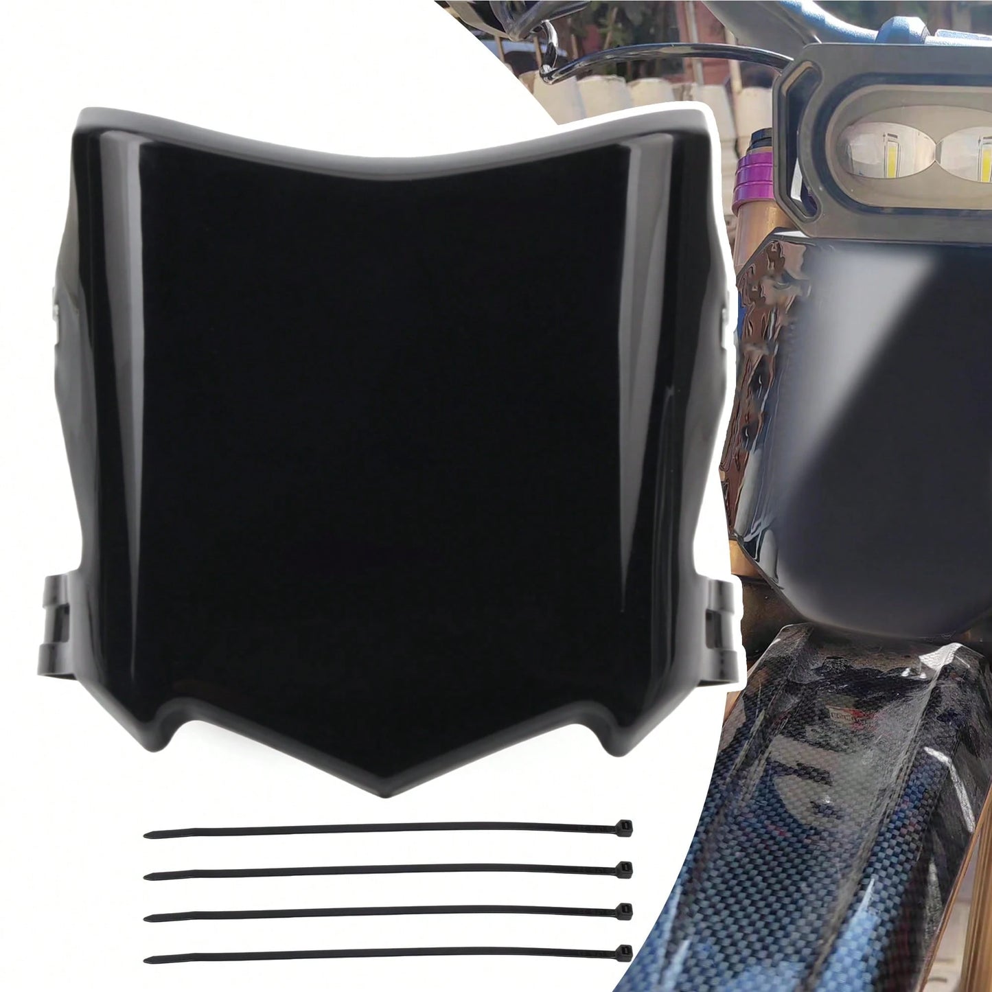 PowerMotor Motorcycle Front Number Plate For Surron Light Bee S X Talaria Sting Q20 Front License Plate Stark Varg MX Electric Dirt Bike Motocross Universal Accessories