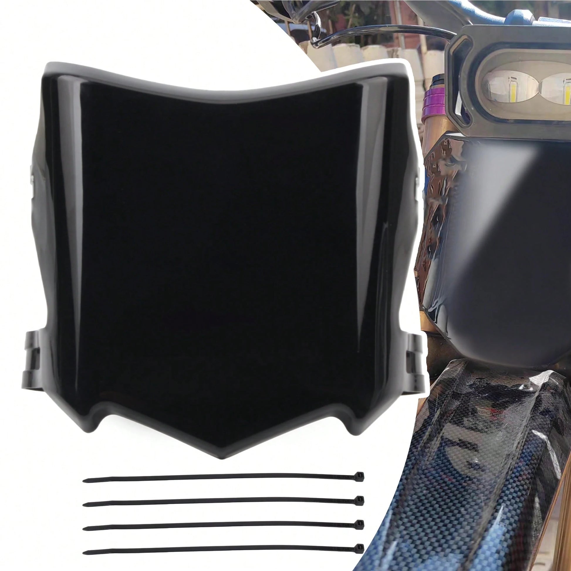 PowerMotor Motorcycle Front Number Plate For Surron Light Bee S X Talaria Sting Q20 Front License Plate Stark Varg MX Electric Dirt Bike Motocross Universal Accessories