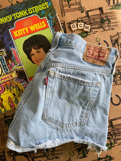 Pre-Loved Levi's Distressed Denim Jean Shorts *Size 28 - Deer Creek Mercantile