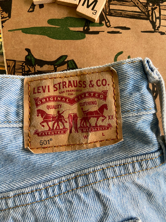 Pre-Loved Levi's Distressed Denim Jean Shorts *Size 28 - Deer Creek Mercantile