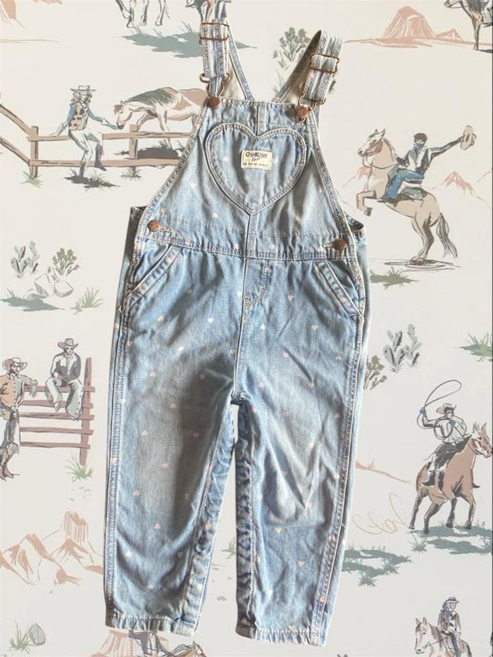 Pre-Loved Oshkosh Heart Overalls NWT *24 Months - Deer Creek Mercantile