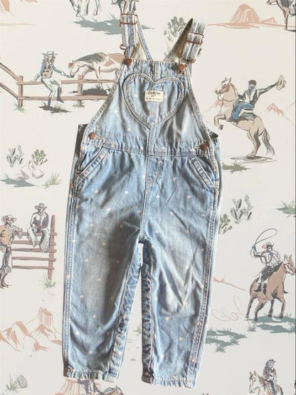 Pre-Loved Oshkosh Heart Overalls NWT *24 Months - Deer Creek Mercantile