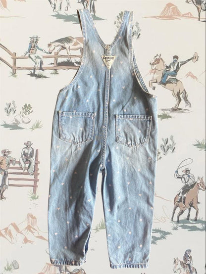 Pre-Loved Oshkosh Heart Overalls NWT *24 Months - Deer Creek Mercantile