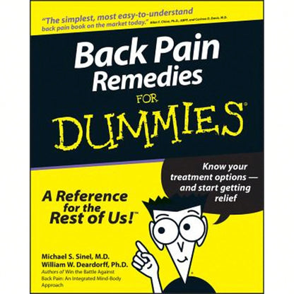 Pre-Owned Back Pain Remedies For Dummies (Paperback) By Michael S Sinel, William W Deardorff