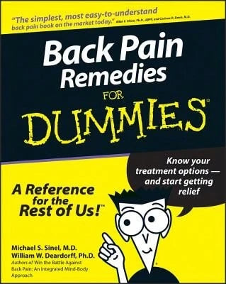 Pre-Owned Back Pain Remedies For Dummies (Paperback) By Michael S Sinel, William W Deardorff