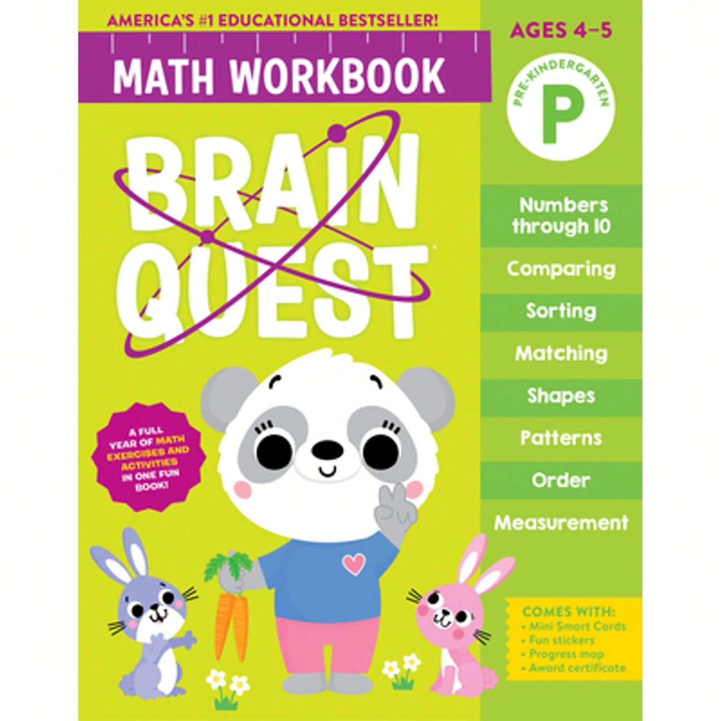 Pre-Owned Brain Quest Math Workbook: Pre-Kindergarten (Paperback) By Workman Publishing