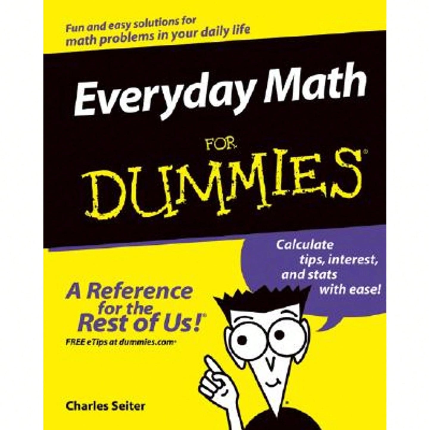 Pre-Owned Everyday Math For Dummies (Paperback) By Charles Seiter